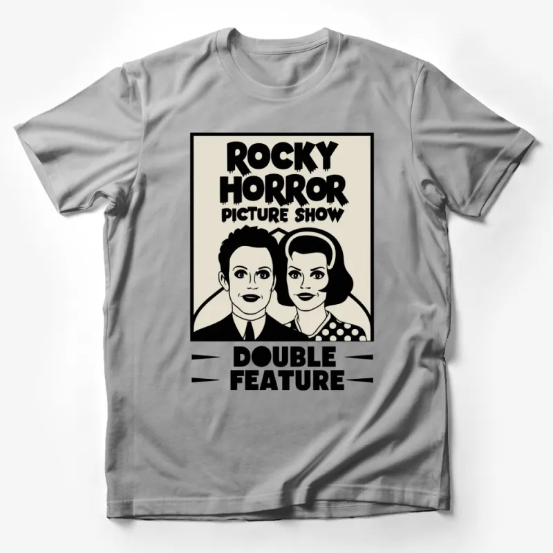 Rocky Horror Picture Show Double Feature Retro T-Shirt, Vintage Movie Graphic Tee, Film Fan Gift Male T-Shirt