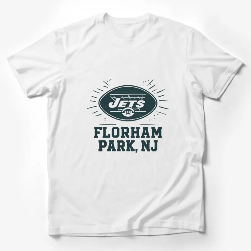 Vintage Jets Florham Park NJ T-Shirt, Retro Football Fan Gear, Unisex Sports Tee Male T-Shirt