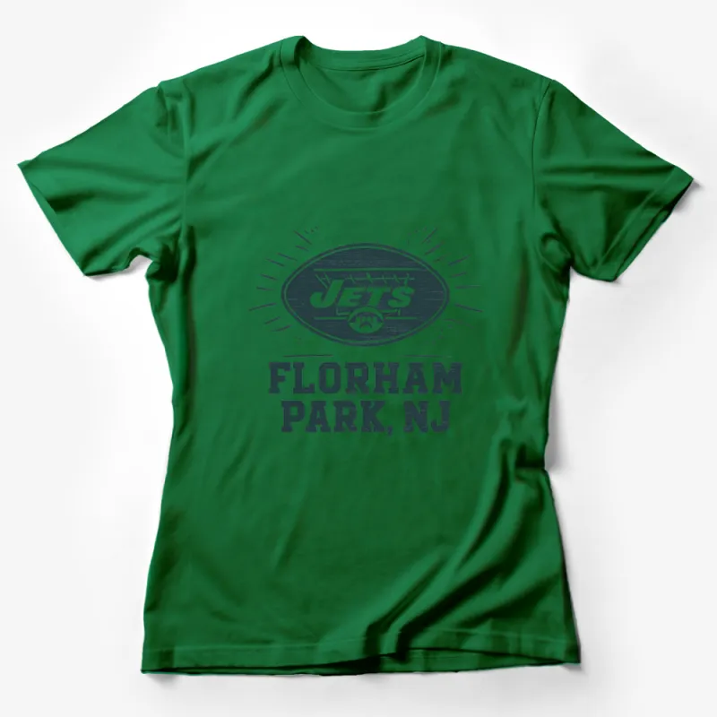 Vintage Jets Florham Park NJ T-Shirt, Retro Football Fan Gear, Unisex Sports Tee Female T-Shirt