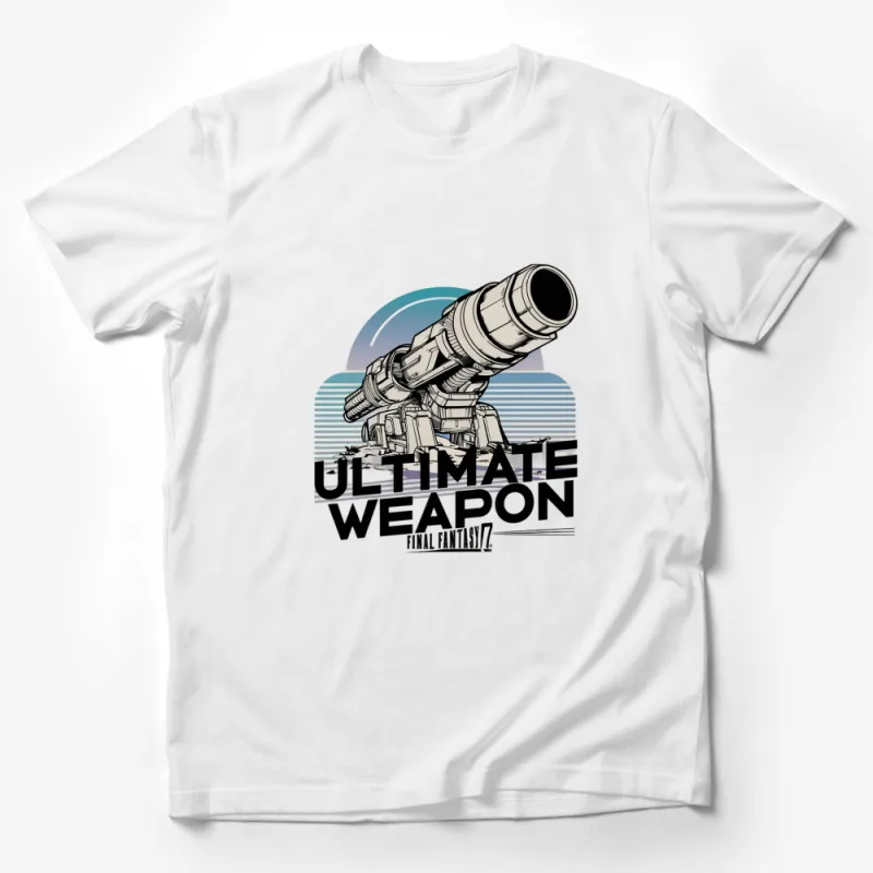 Final Fantasy VII Ultimate Weapon Graphic T-Shirt, Retro Video Game Tee, RPG Fan Apparel Male T-Shirt