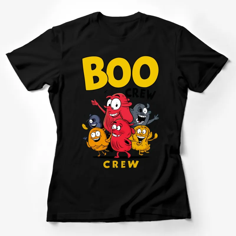 Boo Crew Fun Cartoon Monster Family T-Shirt, Cute Colorful Group, Kids and Adult Sizes Available Female T-Shirt