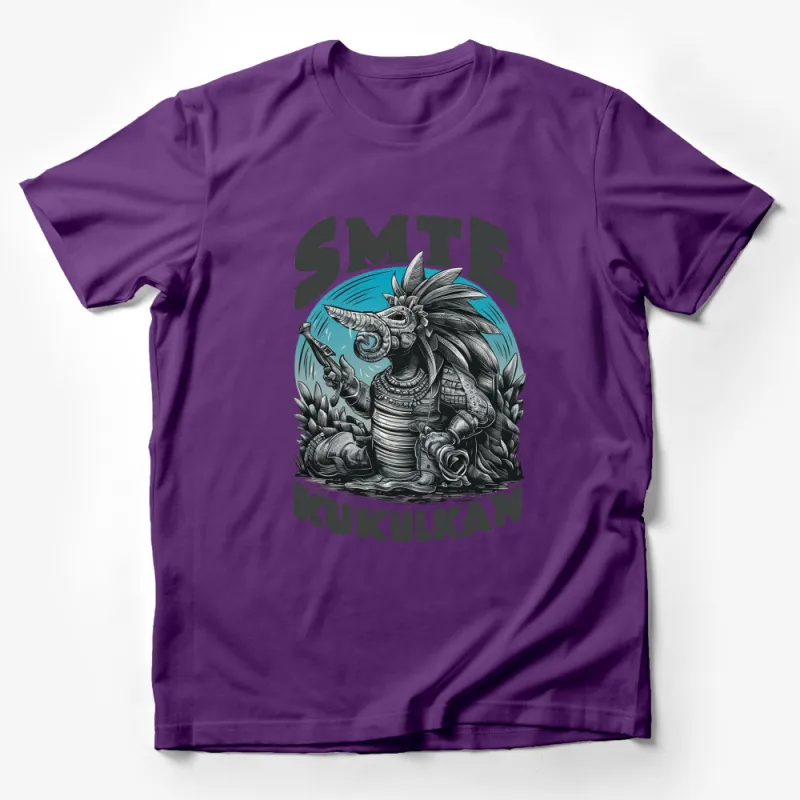 Kukulkan Dragon Mayan Aztec Mythology Graphic T-Shirt, Unisex Tee, Fantasy Art Shirt, Unique Gift Idea Male T-Shirt