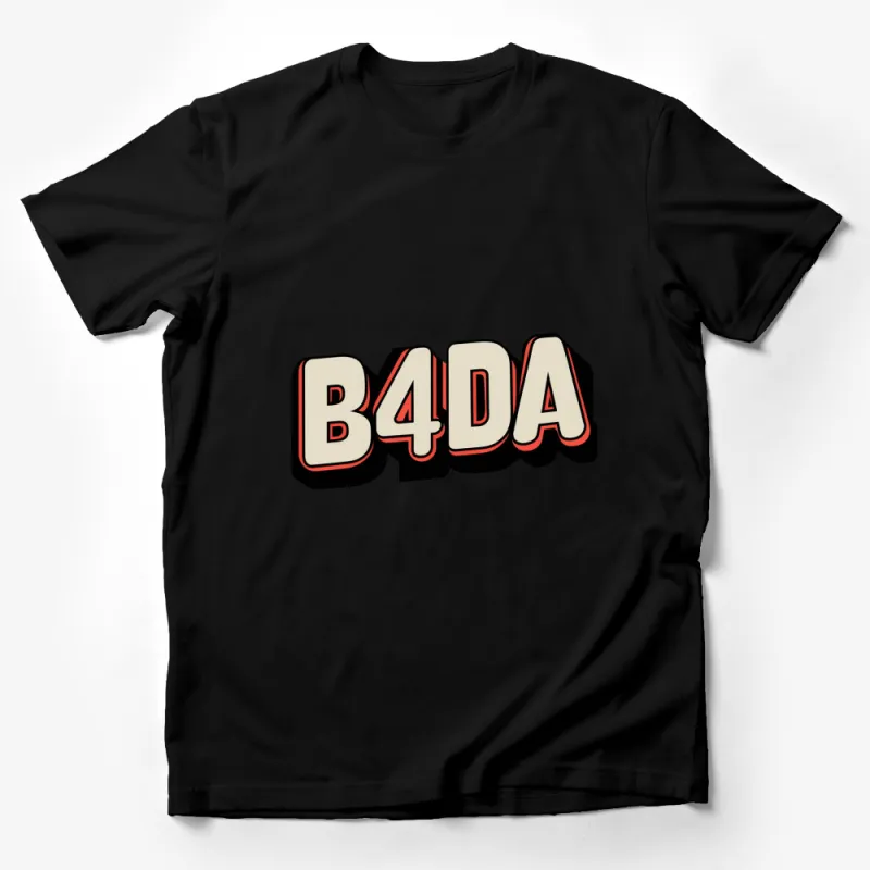 B4DA Bold Graphic T-Shirt, Retro Style Hipster Fashion, Unique Statement Tee, Unisex Shirt Design Male T-Shirt