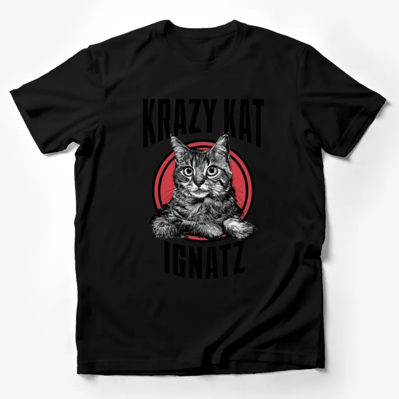 Krazy Kat Ignatz Graphic T-Shirt, Vintage Comic Cat Tee, Unisex Adult Clothing, Unique Gift Idea Male T-Shirt