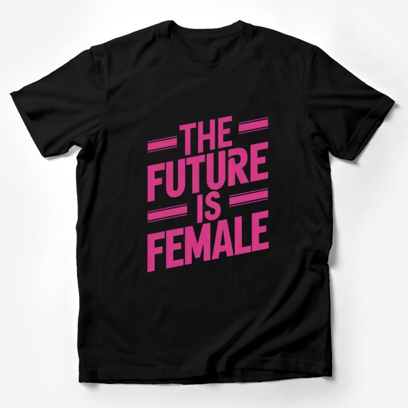 Feminist T-Shirt, The Future Is Female, Bold Text, Pink Graphic Tee, Empowerment Women's Fashion Top, Inspirational Quote Shirt, Gift Male T-Shirt