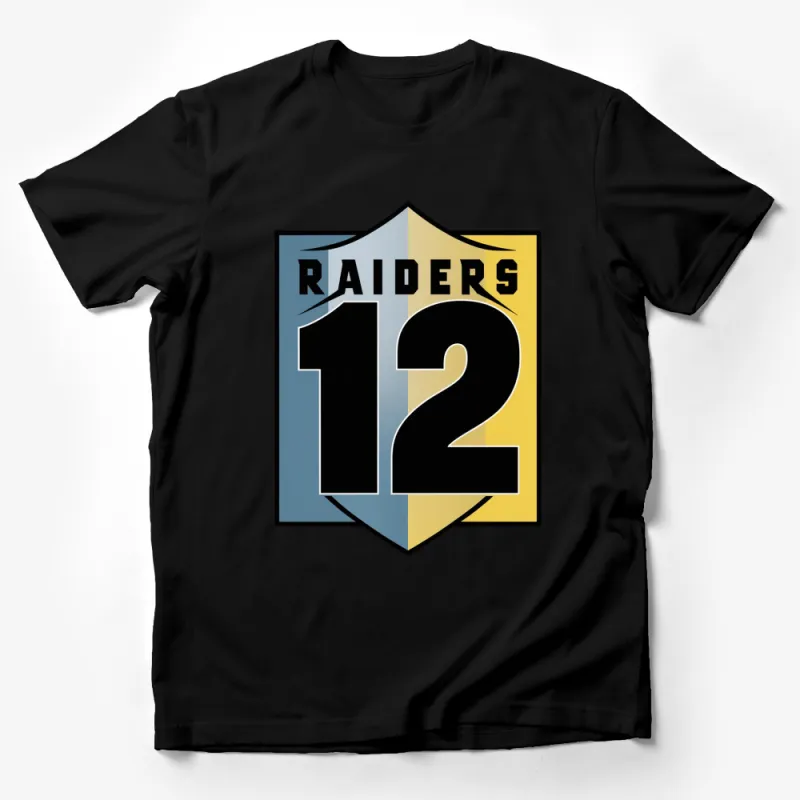 Raiders Number 12 Graphic T-Shirt, Stylish Sports Fan Apparel, Unique Gift for Him Male T-Shirt