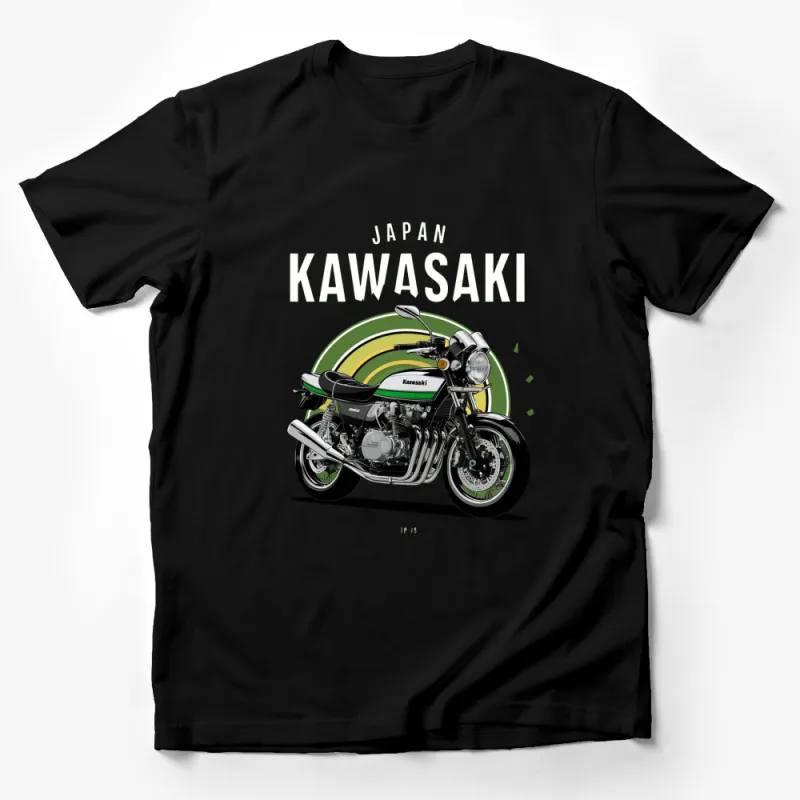 Vintage Kawasaki Motorcycle T-Shirt, Classic Bike Enthusiast Gift, Retro Japanese Motorcycle Tee Male T-Shirt