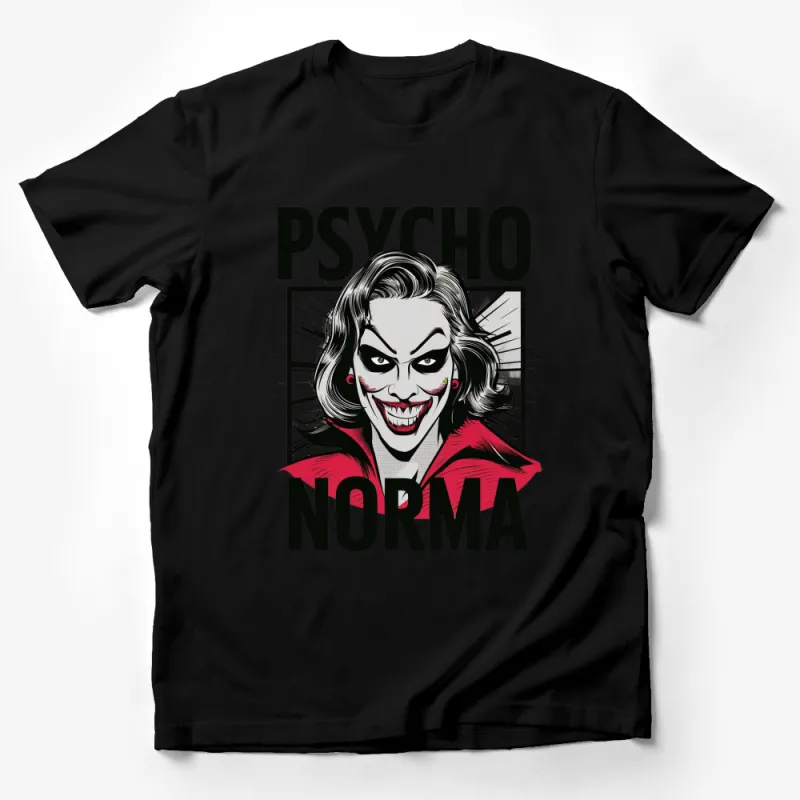 Psycho Norma Joker Inspired T-Shirt, Vintage Comic Style Graphic Tee, Unisex Pop Culture Shirt Male T-Shirt