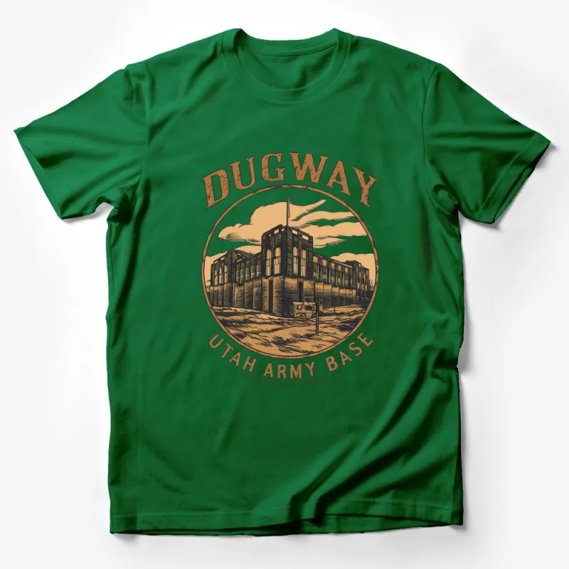 Vintage Dugway Utah Army Base Graphic T-Shirt, Military Facility Retro Design, Unisex Tee Male T-Shirt