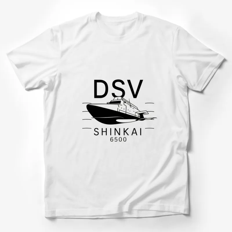 DSV Shinkai 6500 Submarine Graphic T-Shirt, Nautical Ocean Science Tee, Unisex Maritime Exploration Apparel Male T-Shirt