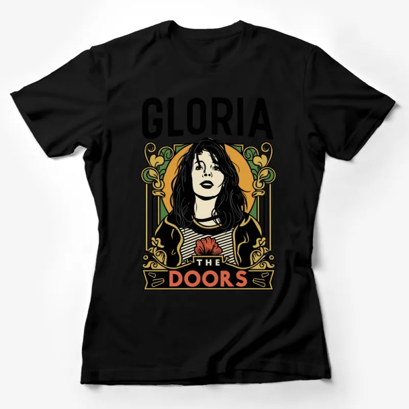 Vintage Gloria The Doors Band T-Shirt, Retro Music Fan Tee, Unisex Graphic Shirt, Gift for Rock Lovers Female T-Shirt