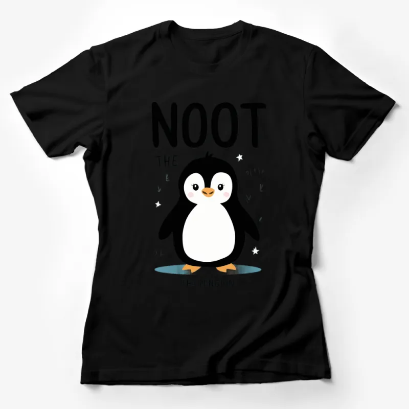 Cute Penguin T-Shirt, NOOT THE PENGUIN, Cartoon Animal Tee for All Ages, Unisex Female T-Shirt