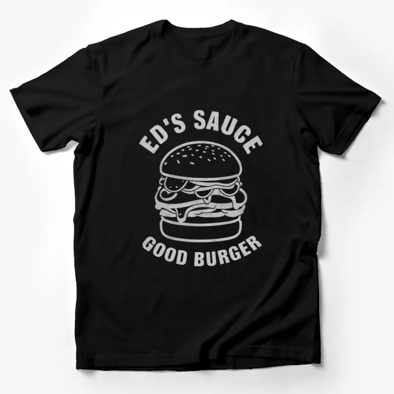 Ed's Sauce Good Burger Graphic T-Shirt, Vintage Style Fast Food Tee, Unisex Casual Shirt Male T-Shirt