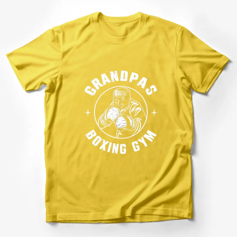 Grandpa's Boxing Gym Vintage Style T-Shirt, Retro Fighter Training Tee, Gift for Boxing Fans Male T-Shirt