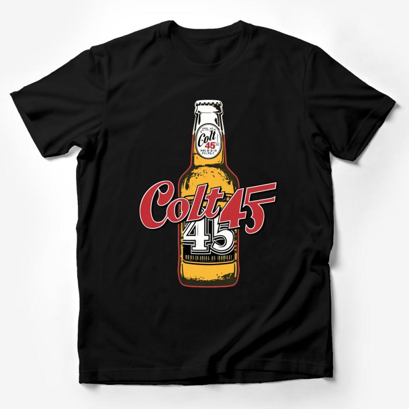 Vintage Beer Brand Graphic T-Shirt, Unisex Colt 45 Inspired Tee, Retro Bar Wear, Casual Craft Beer Lover Shirt, Unique Gift Idea Male T-Shirt