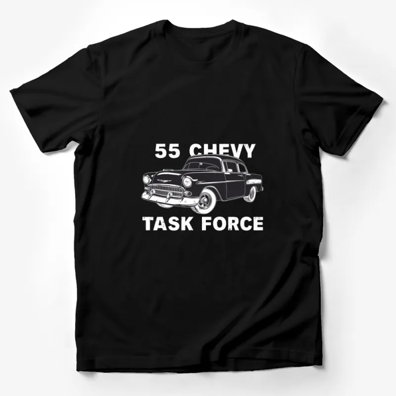 Vintage 1955 Chevy Task Force T-Shirt, Classic Car Enthusiast, Retro Automobile Graphic Tee, Collector Gift Male T-Shirt