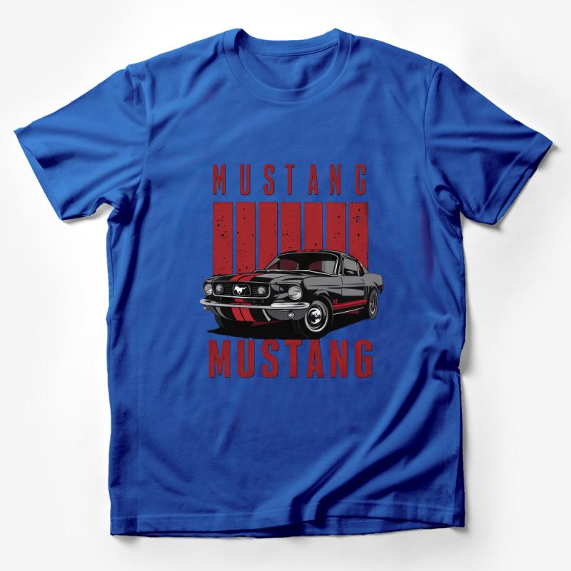 Vintage Mustang Car T-Shirt, Classic Muscle Car Enthusiast Tee, Retro Automotive Apparel, Gift for Car Lovers, Unisex Graphic Shirt Male T-Shirt