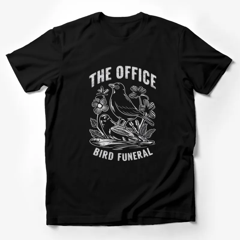 The Office Bird Funeral T-Shirt, Unisex TV Show Inspired Tee, Unique Graphic Tee, Gift for Fans Male T-Shirt