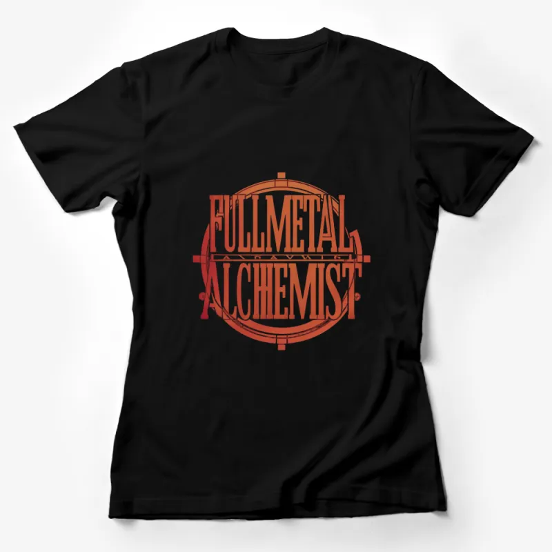 Fullmetal Alchemist Logo T-Shirt, Vintage Anime Graphic Tee, Unisex Cotton Shirt for Fans Female T-Shirt