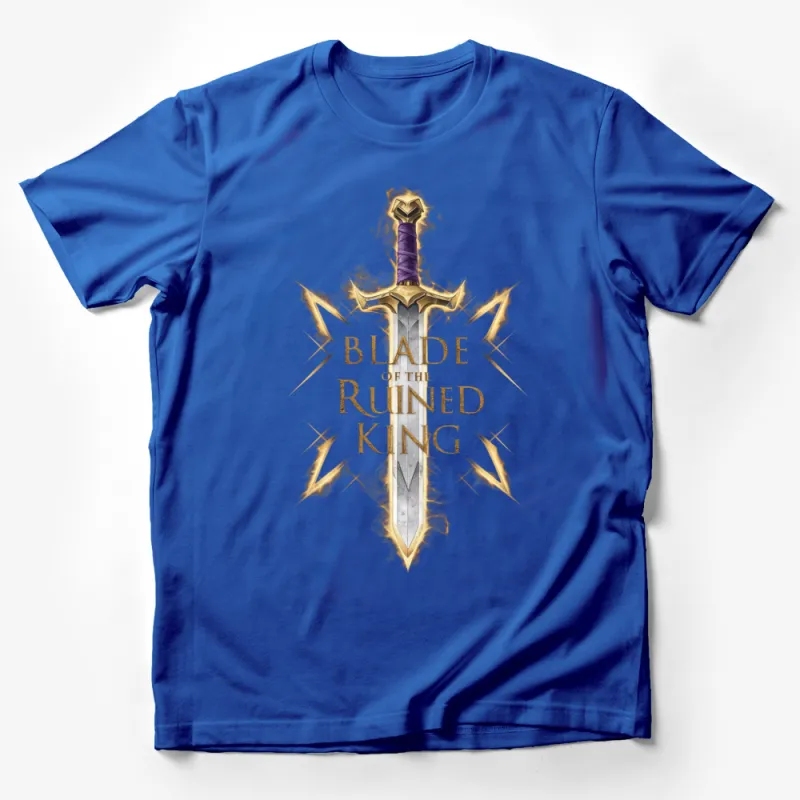 Blade of the Ruined King Sword Graphic T-Shirt, Fantasy Weapon Tee, Unique Gamer Gift Male T-Shirt