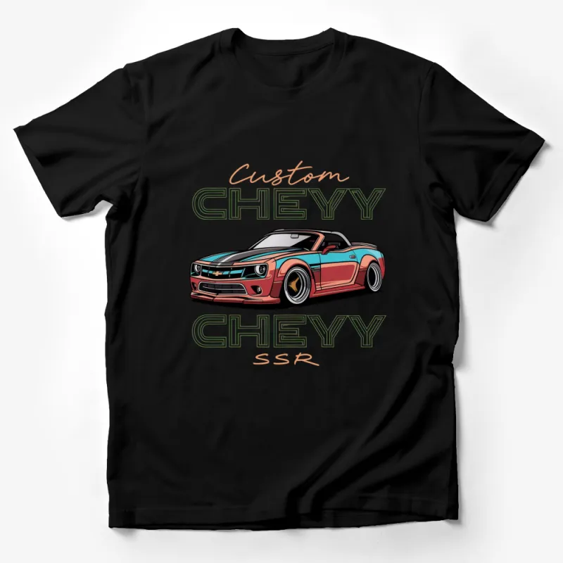 Custom Chevy SSR T-Shirt, Classic Car Graphic Tee, Retro Style Colorful Design, Auto Enthusiast Gift Male T-Shirt