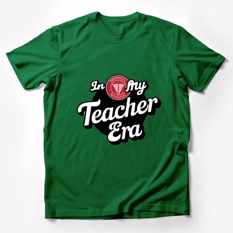 Teacher Appreciation Graphic T-Shirt, In My Teacher Era Tee, Casual School Educator Shirt, Unisex Top, End of Year Gift Idea Male T-Shirt