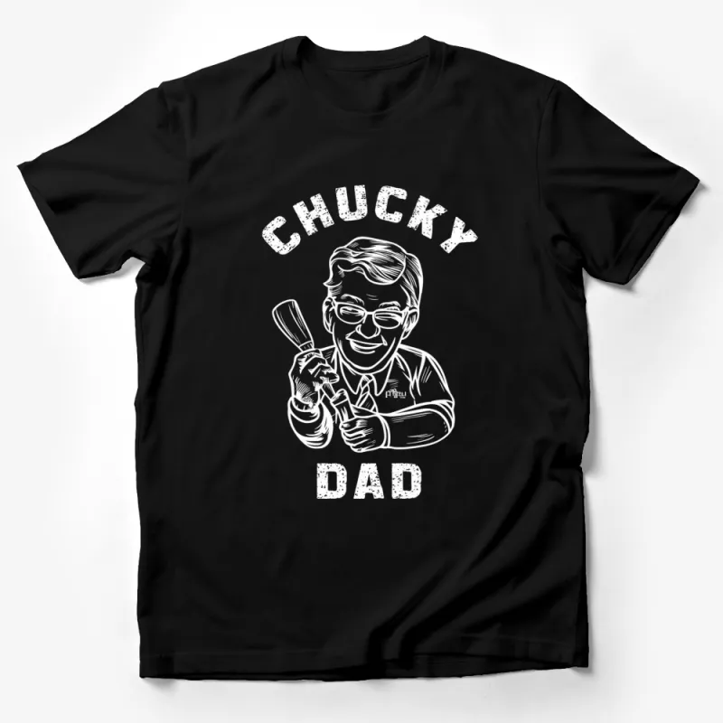 Chucky Dad Funny T-Shirt, Vintage Style Baseball Bat Graphic Tee, Unique Gift for Fathers Male T-Shirt