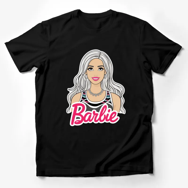 Stylish Barbie T-Shirt, Trendy Fashion Doll Graphic Tee, Casual Streetwear for Women Male T-Shirt