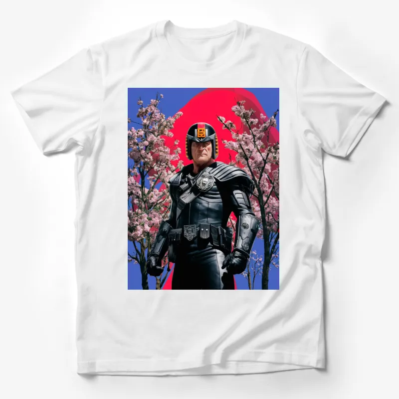 Judge Dredd Comic Book Character T-Shirt, Bold Graphic Tee, Sci-Fi Enthusiast Apparel, Gift for Movie Fans Male T-Shirt