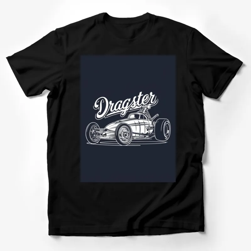 Vintage Dragster Car T-Shirt, Classic Drag Racing Graphic Tee, Cool Motorsport Shirt, Automotive Enthusiast Gift Male T-Shirt