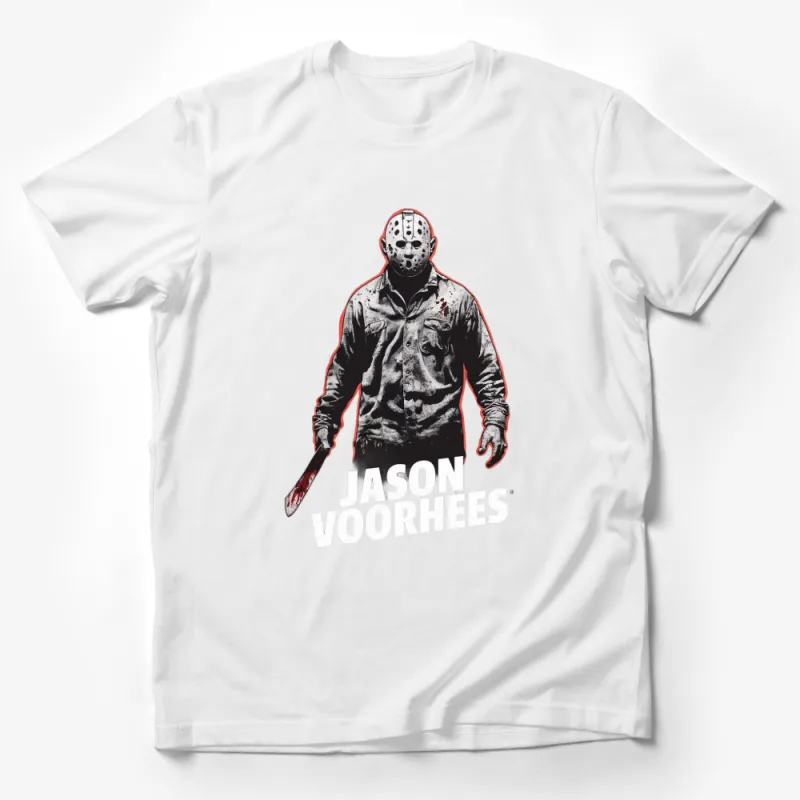 Jason Voorhees Horror Movie Character T-Shirt, Scary Film Fan Apparel, Unisex Graphic Tee Male T-Shirt