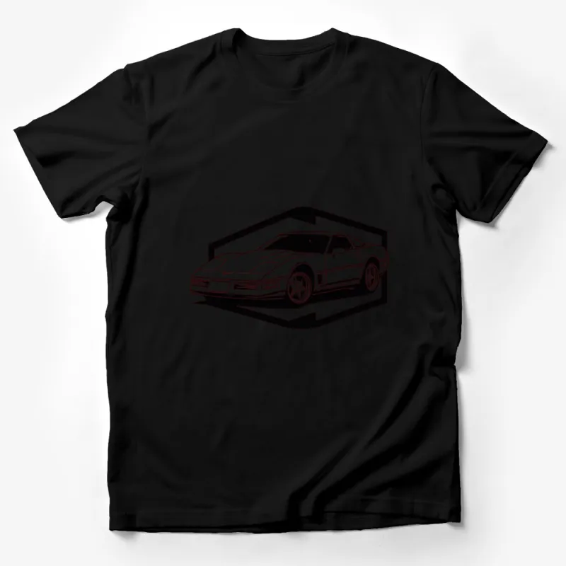 Vintage Car T-Shirt, Classic 80s Sports Car, Retro Vehicle Graphic Tee, Cool Gift for Car Enthusiasts Male T-Shirt