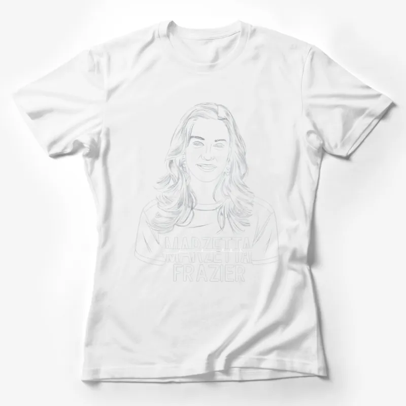 Line Art Portrait T-Shirt, Stylish Female Face Graphic Tee, Casual Fashion Clothing, Unique Woman Illustration Shirt Female T-Shirt