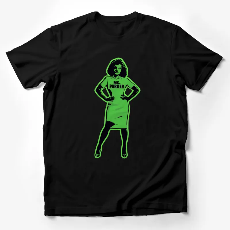 Ms. Parker Green T-Shirt, Vintage Graphic Tee, Classic Movie Apparel, Fashion Retro Shirt Male T-Shirt