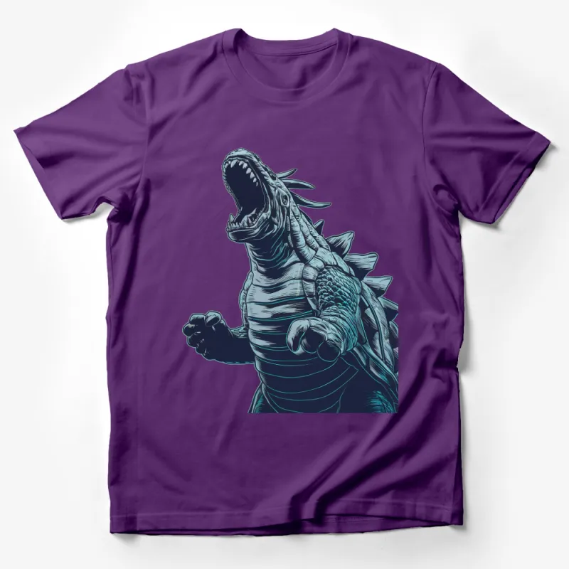 Men's Dinosaur Graphic Tee, Vintage Style Prehistoric Monster T-Shirt, Cool Dino Design, Unique Gift Idea Male T-Shirt