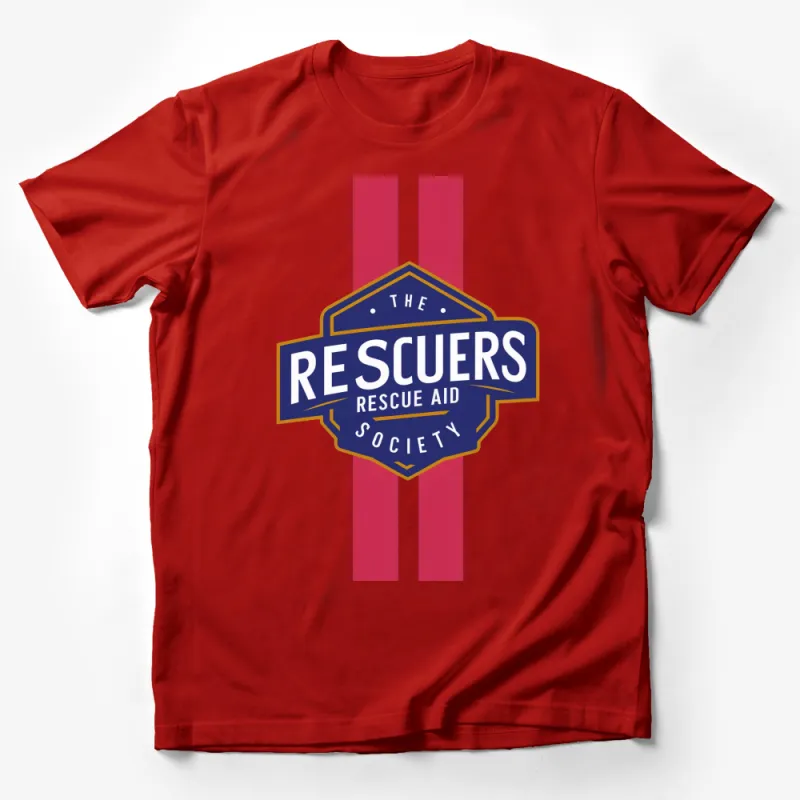 Vintage The Rescuers Rescue Aid Society Logo T-Shirt, Classic Disney Film Shirt, Retro Style Tee Male T-Shirt