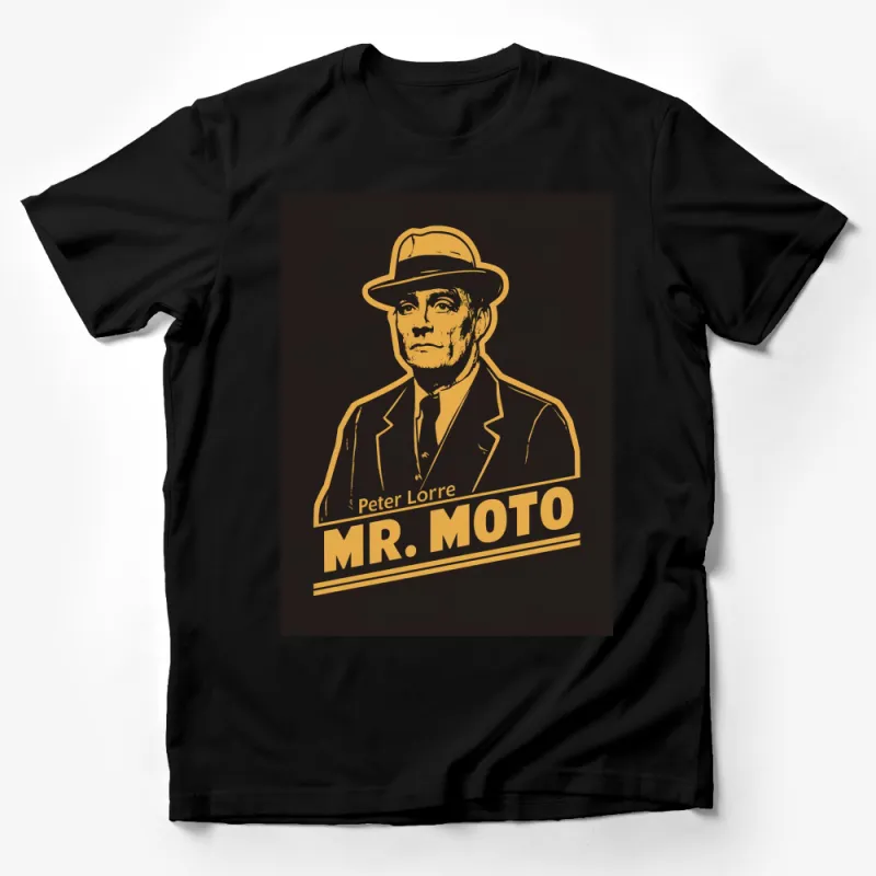 Vintage Mr. Moto T-Shirt, Classic Film Character Tee, Retro Movie Icon, Peter Lorre Inspired Shirt Male T-Shirt