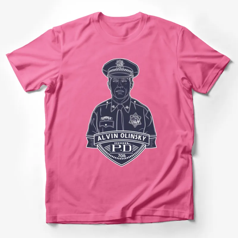 Police Officer Graphic T-Shirt, Alvin Olinsky Tribute, Law Enforcement Apparel, Gift for First Responders, Men's and Women's Tee Male T-Shirt