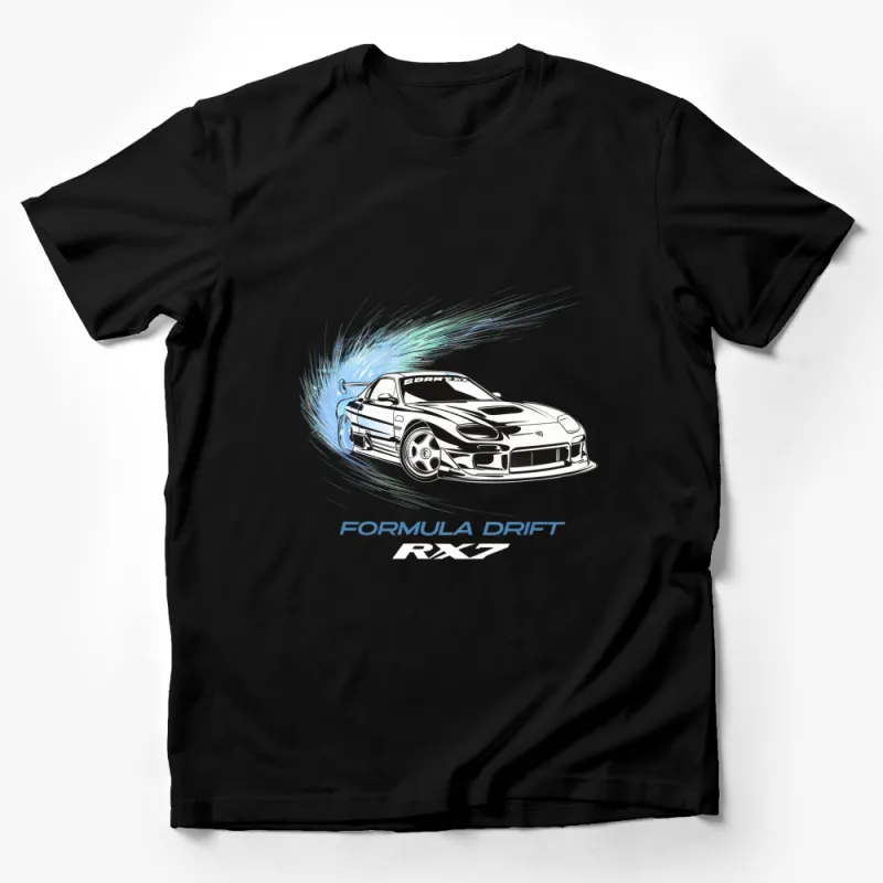 Formula Drift Racing Car T-Shirt, Graphic Drift Car Tee, Motorsport Enthusiast Gift, Cool Car Apparel Male T-Shirt