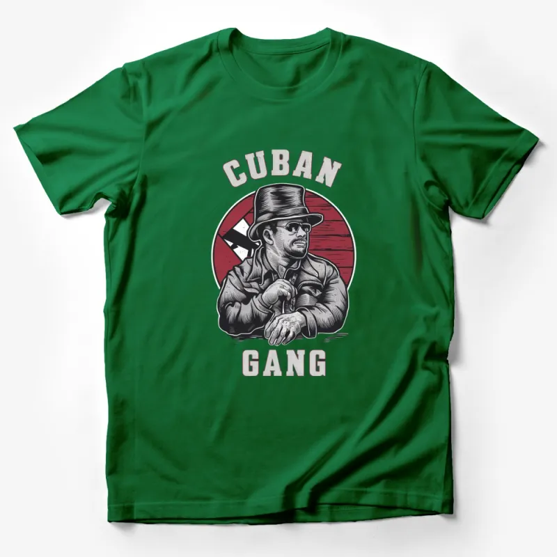 Vintage Cuban Gang T-Shirt, Retro Gangster Graphic Tee, Men's Fashion Streetwear, Unique Hipster Style Top Male T-Shirt