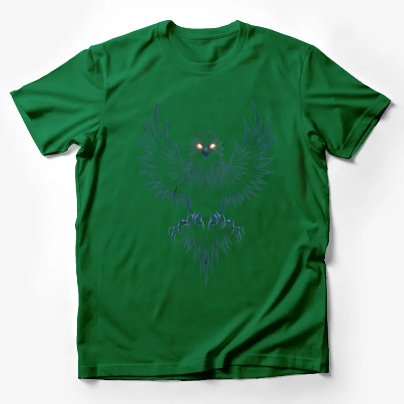 Mystical Snow Owl T-Shirt, White Owl Graphic Tee, Majestic Bird Art Apparel, Unisex Fashion Male T-Shirt