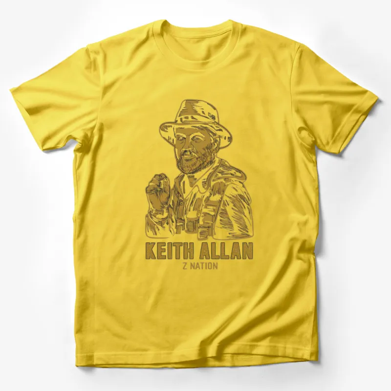 Keith Allan Z Nation Graphic Tee, Men's TV Show Fan T-Shirt, Unique Apparel Gift Male T-Shirt