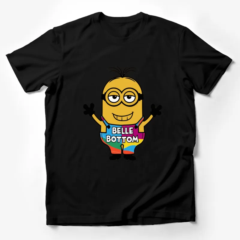 Funny Minion T-Shirt, Belle Bottom Cartoon Character, Cute Animated Graphic Tee, Unisex Kids and Adult Sizes Male T-Shirt