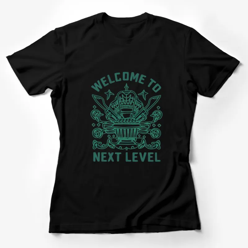 Welcome to Next Level T-Shirt, Retro Vintage Gaming Tee, Graphic Unisex Adult Apparel Female T-Shirt