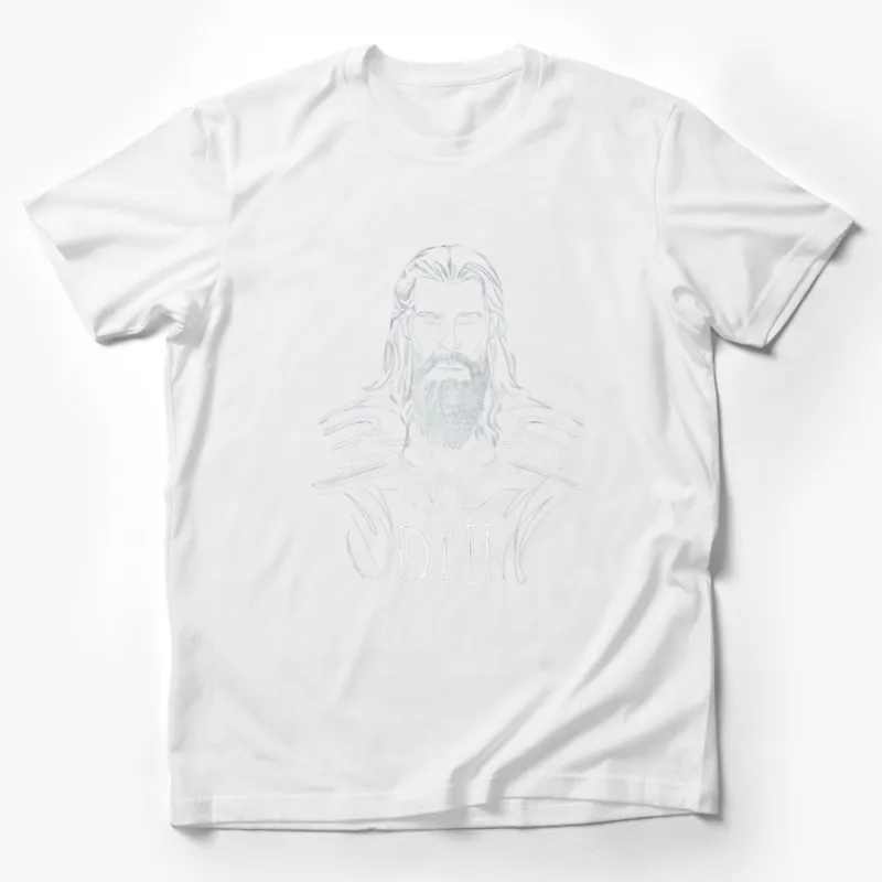 Mythical Odin Graphic T-Shirt, Norse God Inspired Tee, Viking Mythology Shirt, Unique Men's Fashion Male T-Shirt