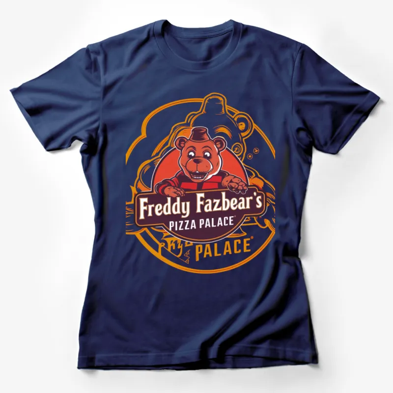 Freddy Fazbear's Pizza Palace T-Shirt, Vintage Bear Mascot Graphic Tee, Gaming Fan Gift Female T-Shirt