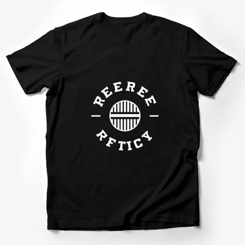 Minimalist Black and White Geometric Circle Graphic T-Shirt, Unisex Modern Tee Design Male T-Shirt