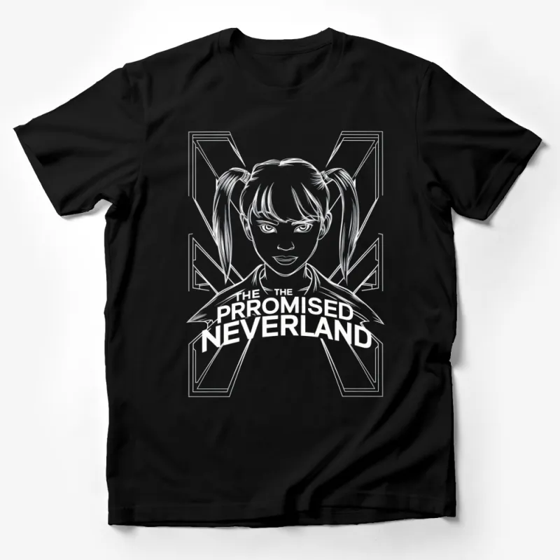 The Promised Neverland Anime Shirt, Emma Character Graphic Tee, Unisex Black T-Shirt Male T-Shirt