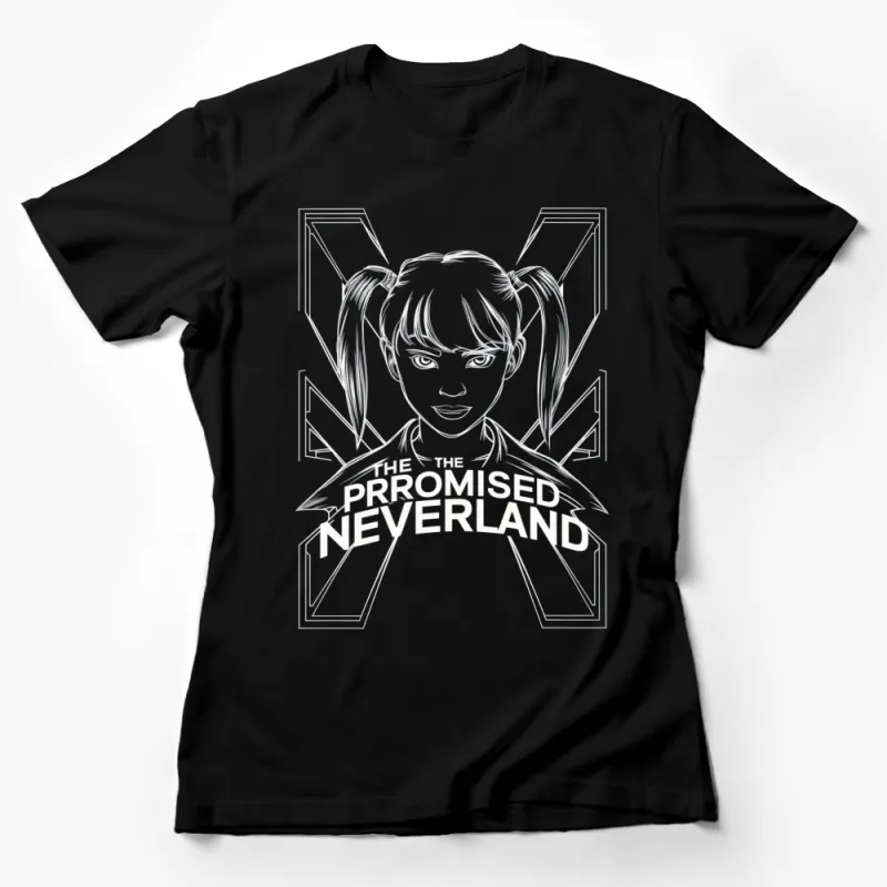 The Promised Neverland Anime Shirt, Emma Character Graphic Tee, Unisex Black T-Shirt Female T-Shirt