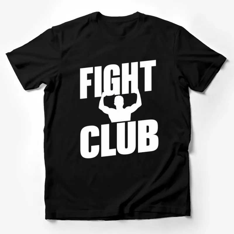 Fight Club Movie Inspired T-Shirt, Classic Cult Film Logo Tee, Hip Black and White Graphic Shirt Male T-Shirt